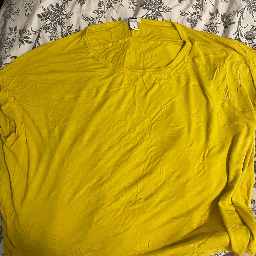 Old Navy yellow dolman top size LG